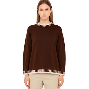 Brown Crew Neck Sweater